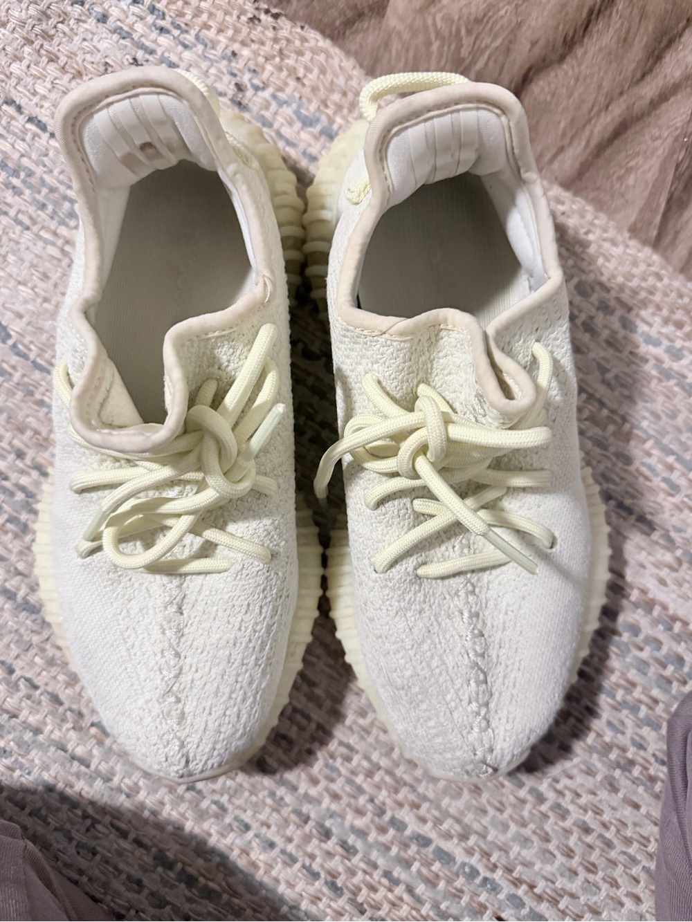 Adidas Yeezys butter yellow